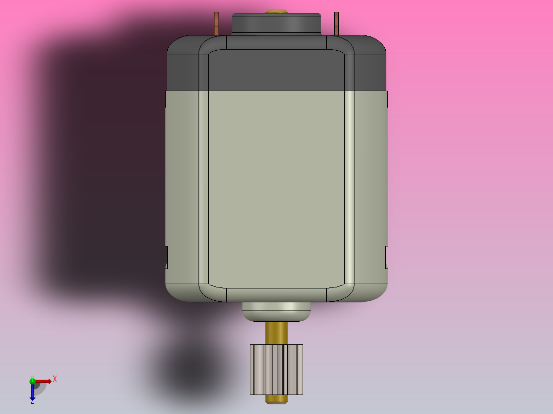 直流电机1912俯视图