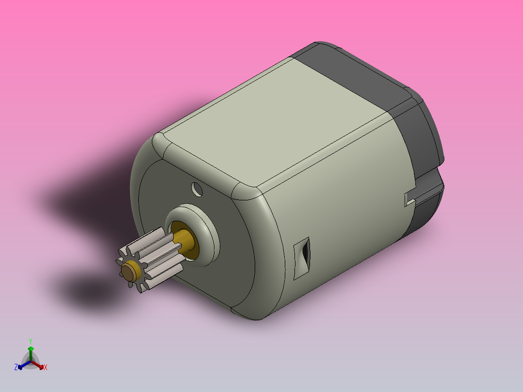 直流电机1912正等轴测图