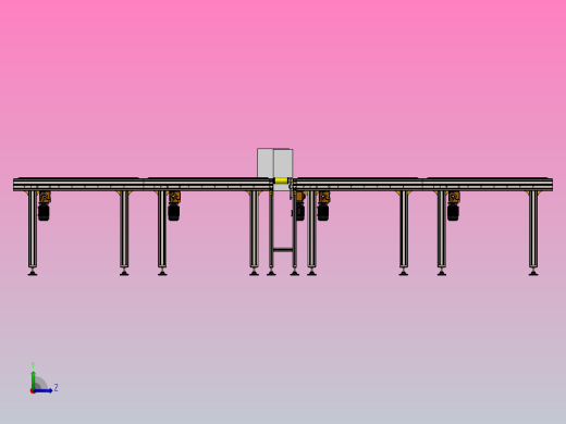 产品分拣传送带左视缩略图
