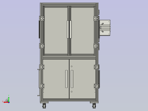 自动贴标签设备3D模型后视缩略图