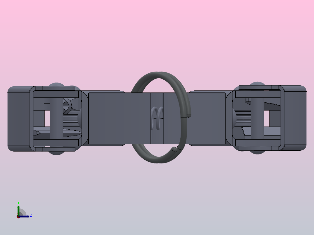 钥匙圈多功能工具左视图