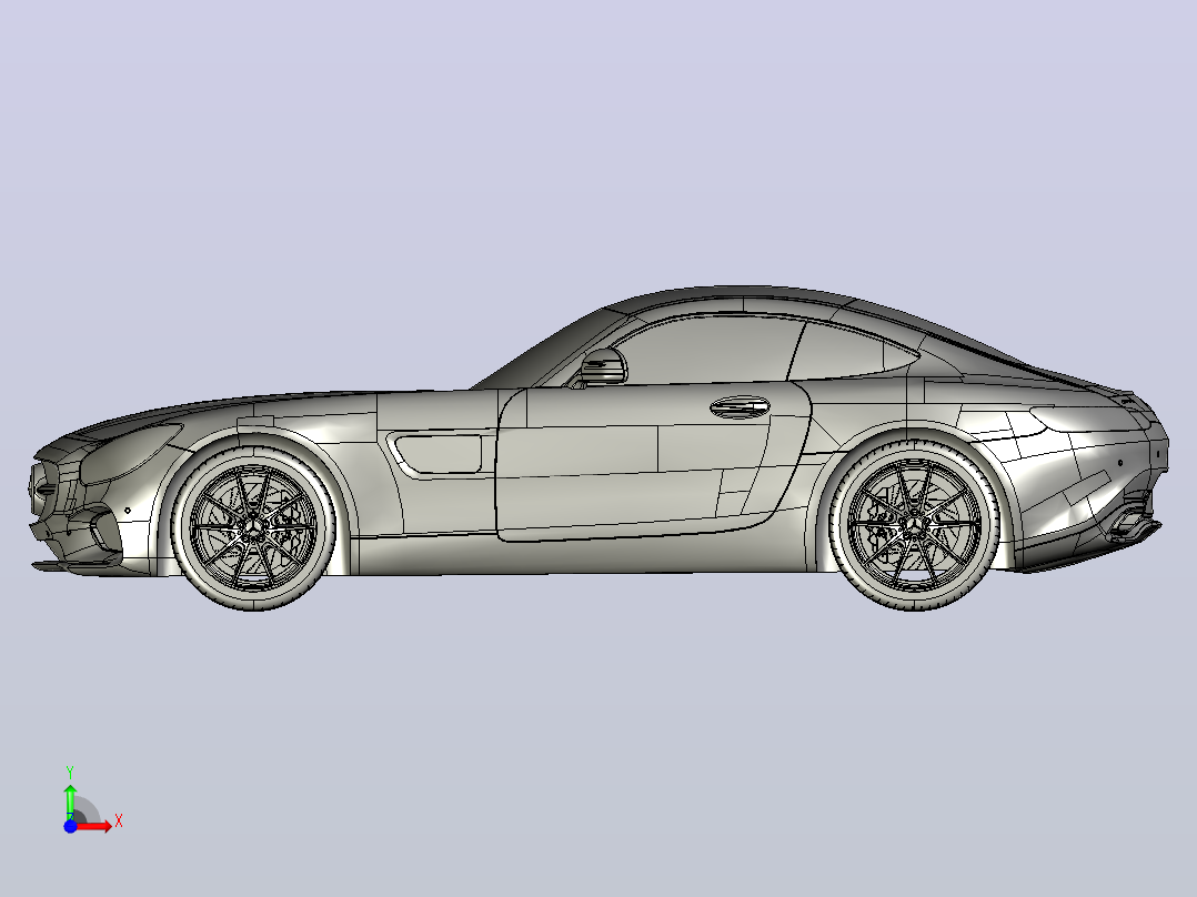 梅赛德斯-AMG GT 2015是一款双门双座跑车前视图