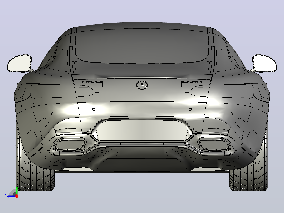 梅赛德斯-AMG GT 2015是一款双门双座跑车右视图