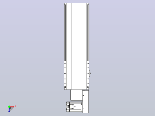 皮带直线轴半封闭可选导轨TPA-HNB-202D-140-L350-MR-Y-P75-N3俯视缩略图