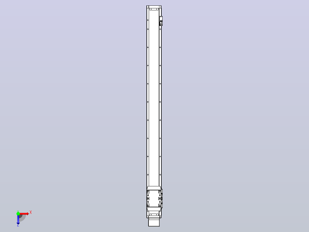 滚珠丝杠直线轴内置导轨TPA-GCR-80-1610C-L950-MP-M40-N3俯视图