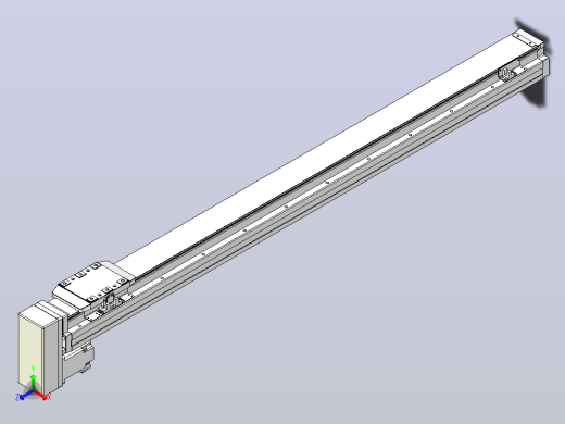 滚珠丝杠直线轴内置导轨TPA-GCR-80-1610C-L950-MP-M40-N3正等轴测缩略图