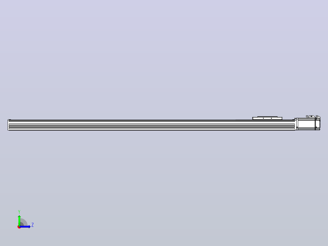 滚珠丝杠直线轴带导轨全封闭TPA-HCR-110D-1610C-L1200-M-C-P40-N3左视图