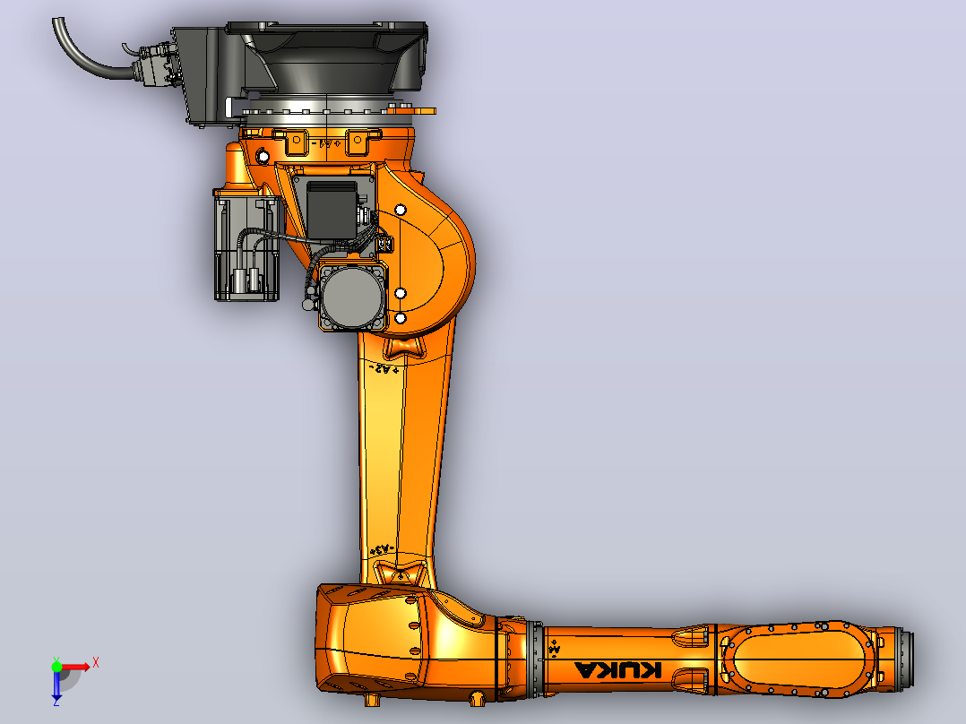 机器人KUKA kr70 r2100 SW STP俯视图