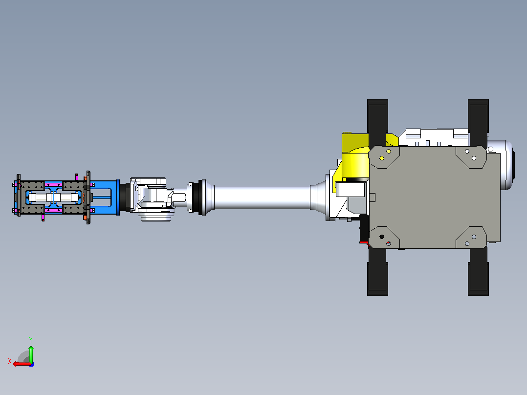 发那科R-2000iB1+165F三维模型图纸后视图