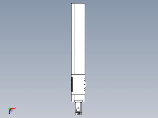 滚珠丝杠直线轴带导轨全封闭TPA-HCR-120D-1610C-L600-M-Y-P40-N3俯视缩略图