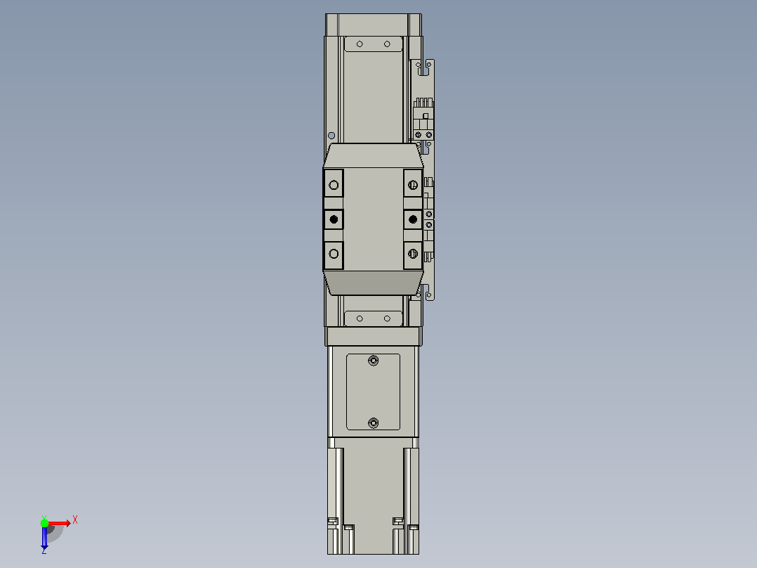 滚珠丝杠直线轴内置导轨TPA-GCR-65-1610C-L50-M-M40-N3俯视图