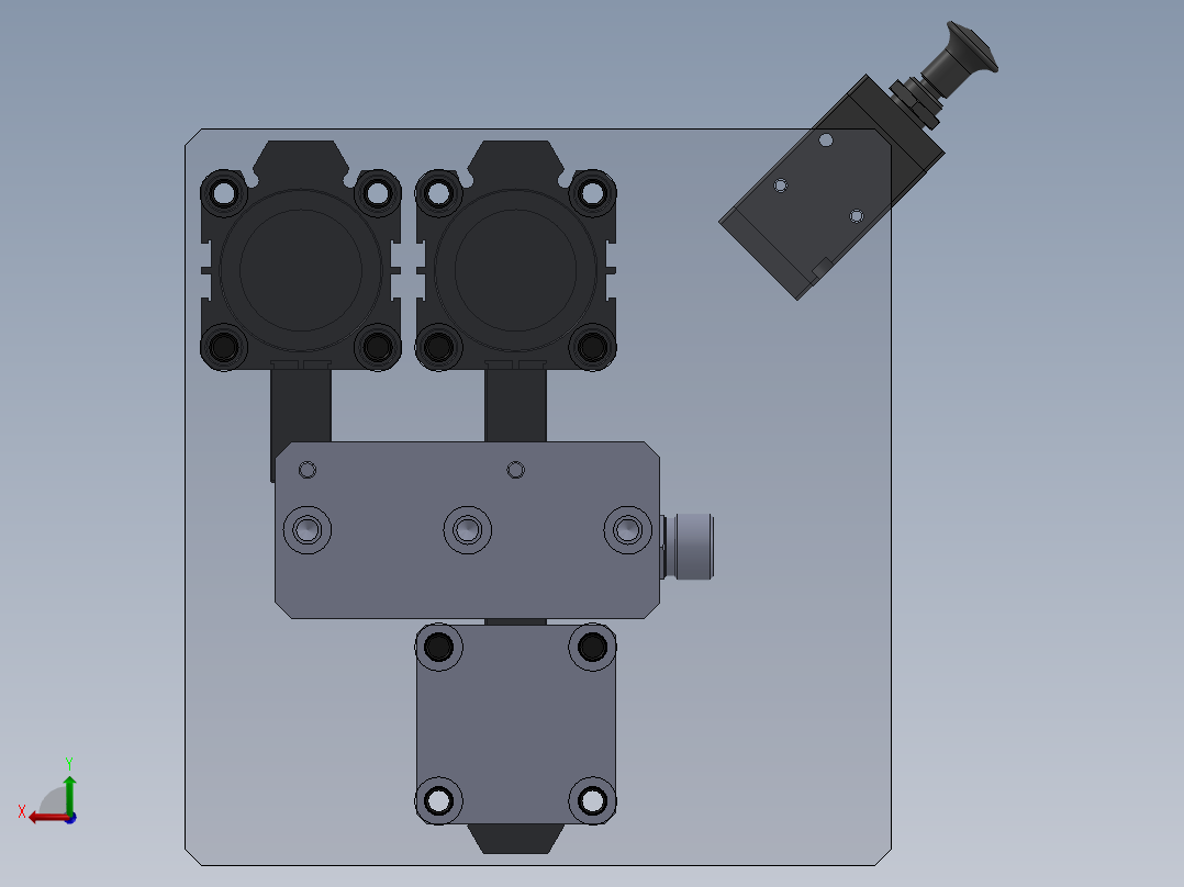 WHB09-01BY51-2气阀体工装后视图