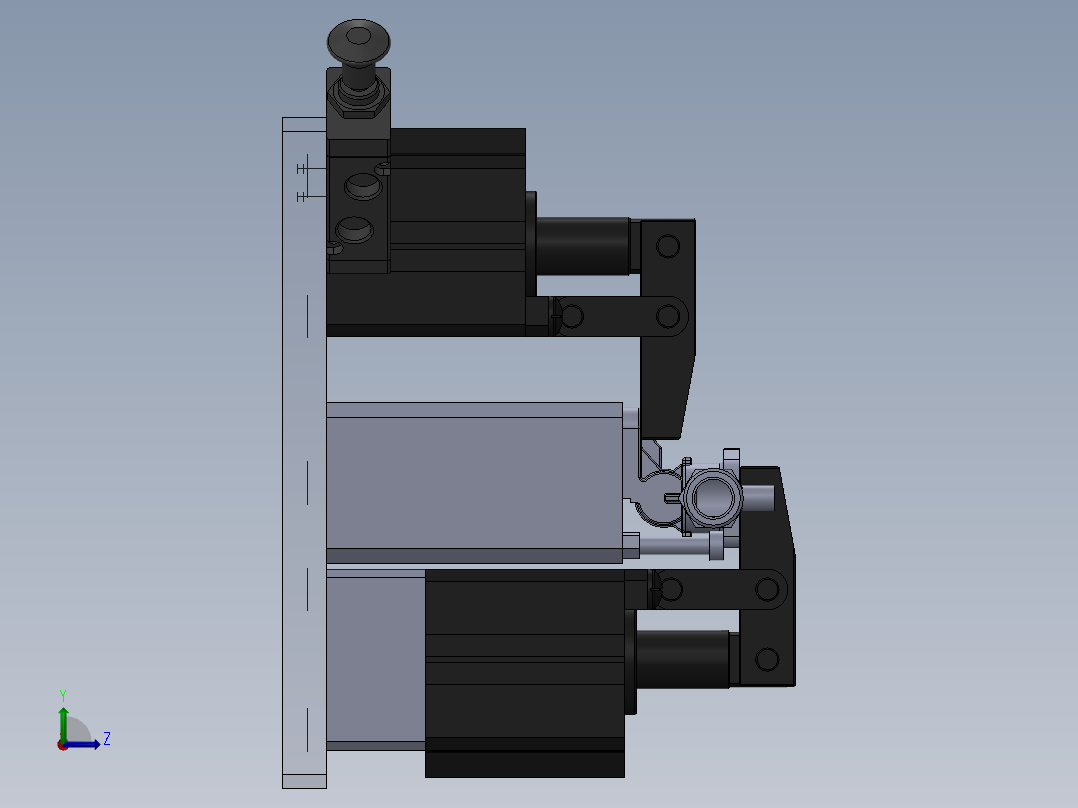 WHB09-01BY51-2气阀体工装左视图