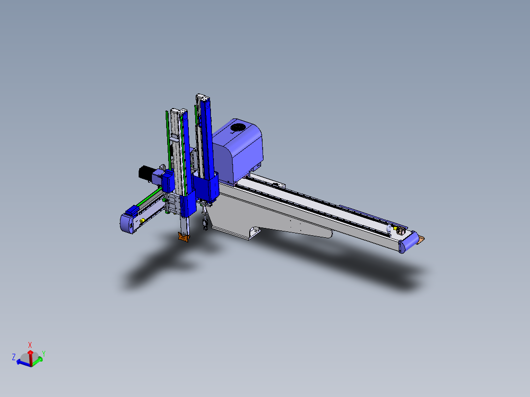 五轴注塑机械手3D图纸 K367 非标自动化设备3D图纸3D模型