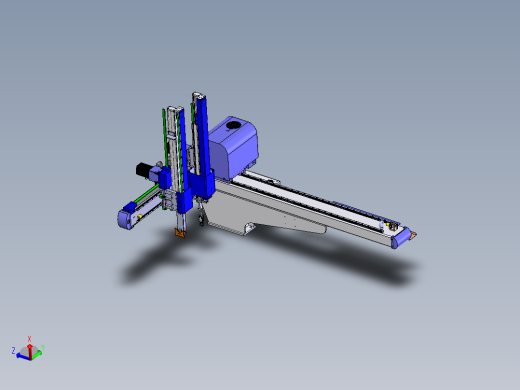 五轴注塑机械手3D图纸 K367 非标自动化设备3D图纸3D模型
