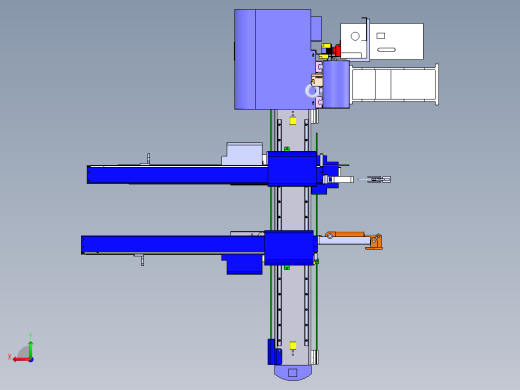 五轴注塑机械手3D图纸 K367 非标自动化设备3D图纸3D模型后视缩略图