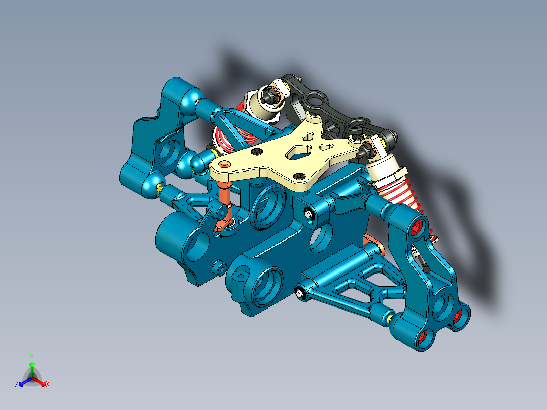 RC遥控车Nitro后悬挂系统3D图纸