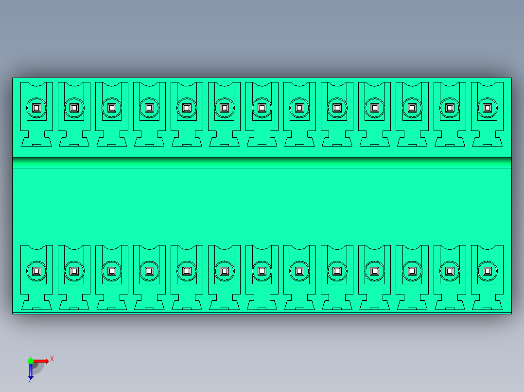 DEGSON 15EDG 系列 3.5mm 插拔式接线端子 FullPack-15EDGVT-3.5-26P-14-00AH俯视图