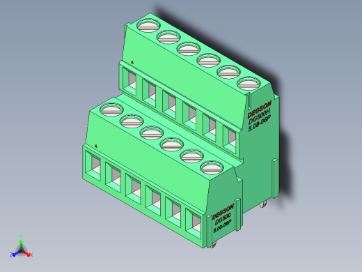 DEGSON DG500 系列 5.05.087.62mm 接线端子-DG500A-5.08-12P-14-00AH
