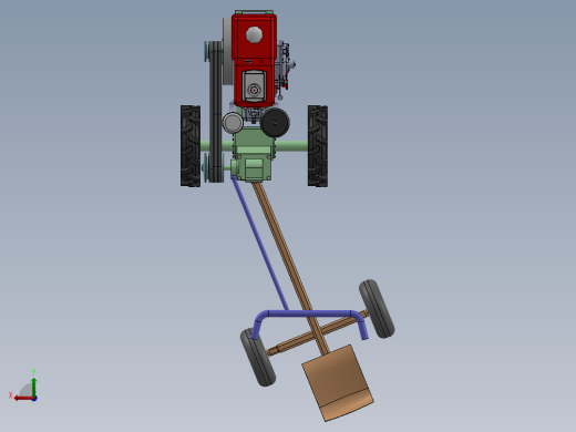 拖拉机模型图后视缩略图