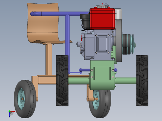 拖拉机模型图俯视缩略图