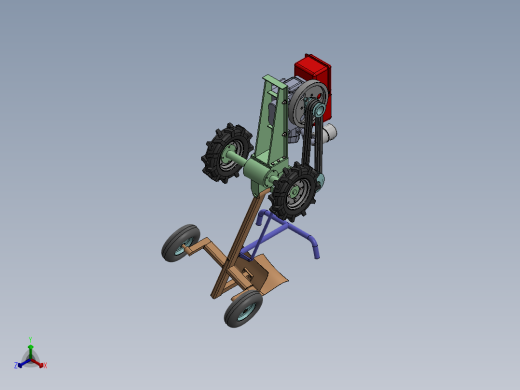 拖拉机模型图正等轴测缩略图