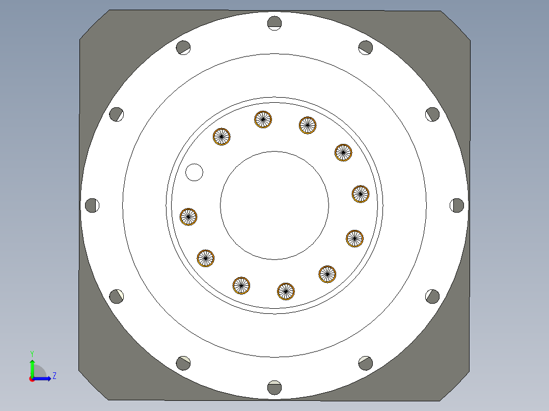 直齿PLH160-L3 42-114.3-200-M12.stp左视图
