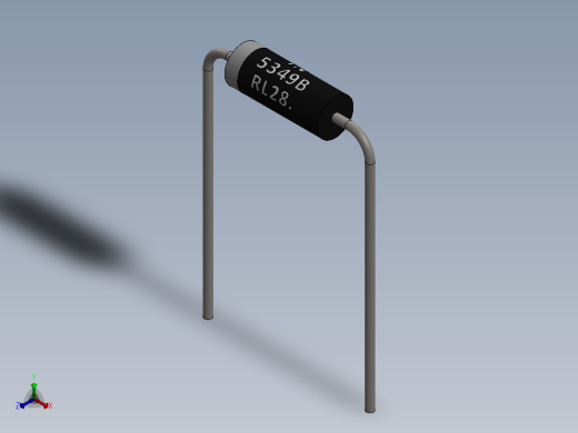 电容器 二极管 电阻器-Zener Diode 1N5349B正等轴测缩略图