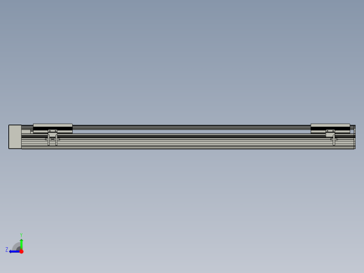 直线模组LHA170-S1050-R设计图纸右视缩略图