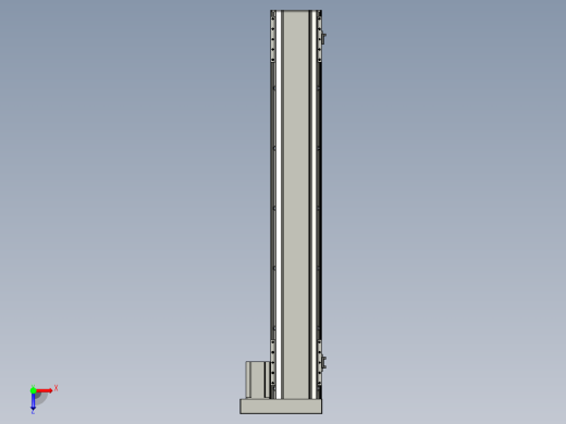 直线模组LHA170-S1050-R设计图纸俯视缩略图