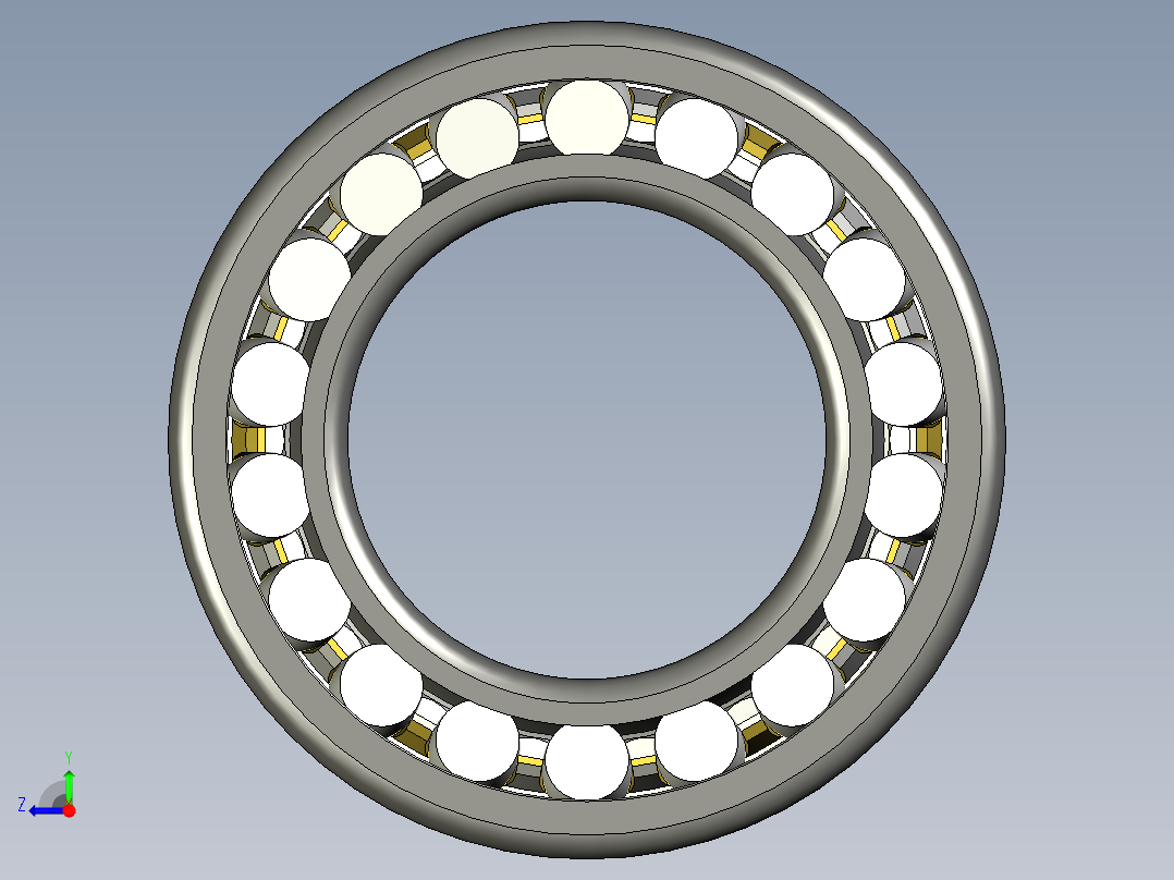 球面滚子轴承右视图