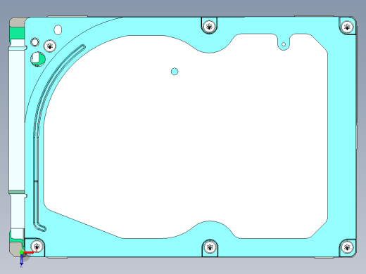 希捷7毫米2.5英寸硬盘俯视缩略图