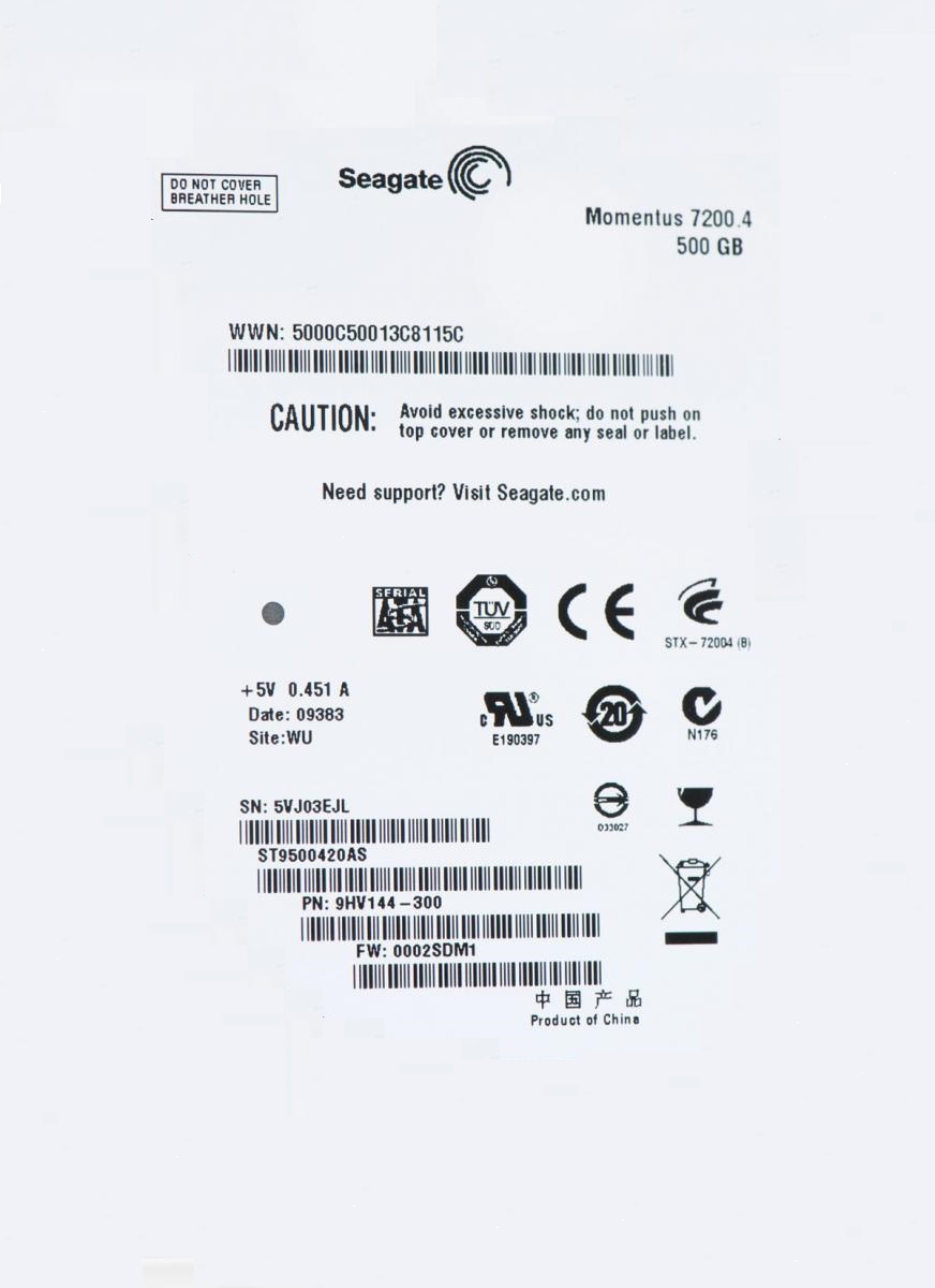 希捷7毫米2.5英寸硬盘