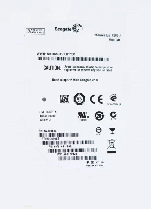 希捷7毫米2.5英寸硬盘缩略图