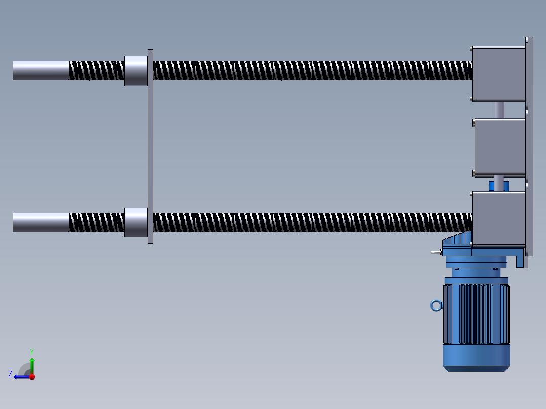 护栏清洗车右视图