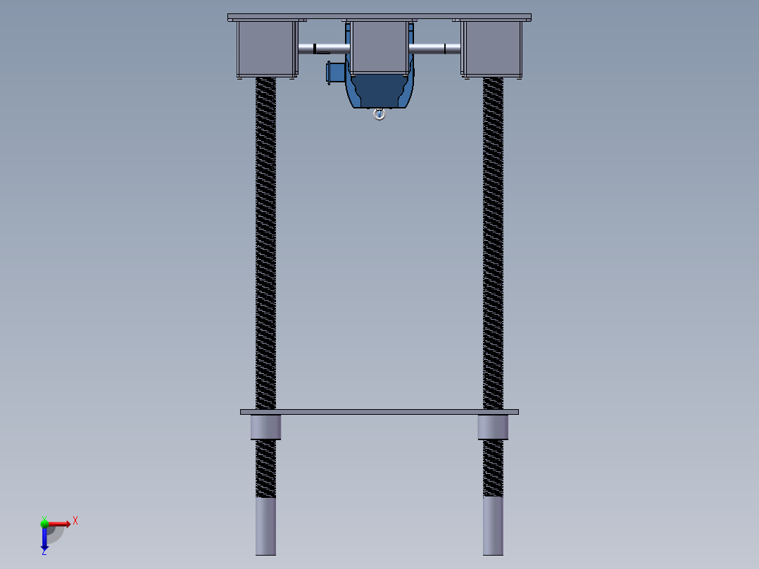 护栏清洗车俯视图