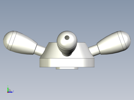 FOUR-ARM把手VBR.4-3D多系列多零件图纸模型左视缩略图
