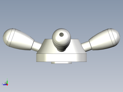 FOUR-ARM把手VBR.4-3D多系列多零件图纸模型右视缩略图