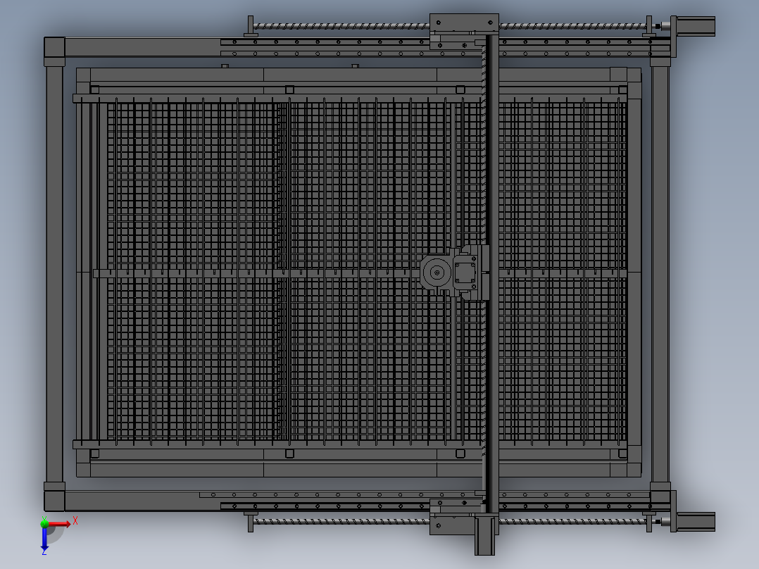 环保高压水切割总装0423俯视图