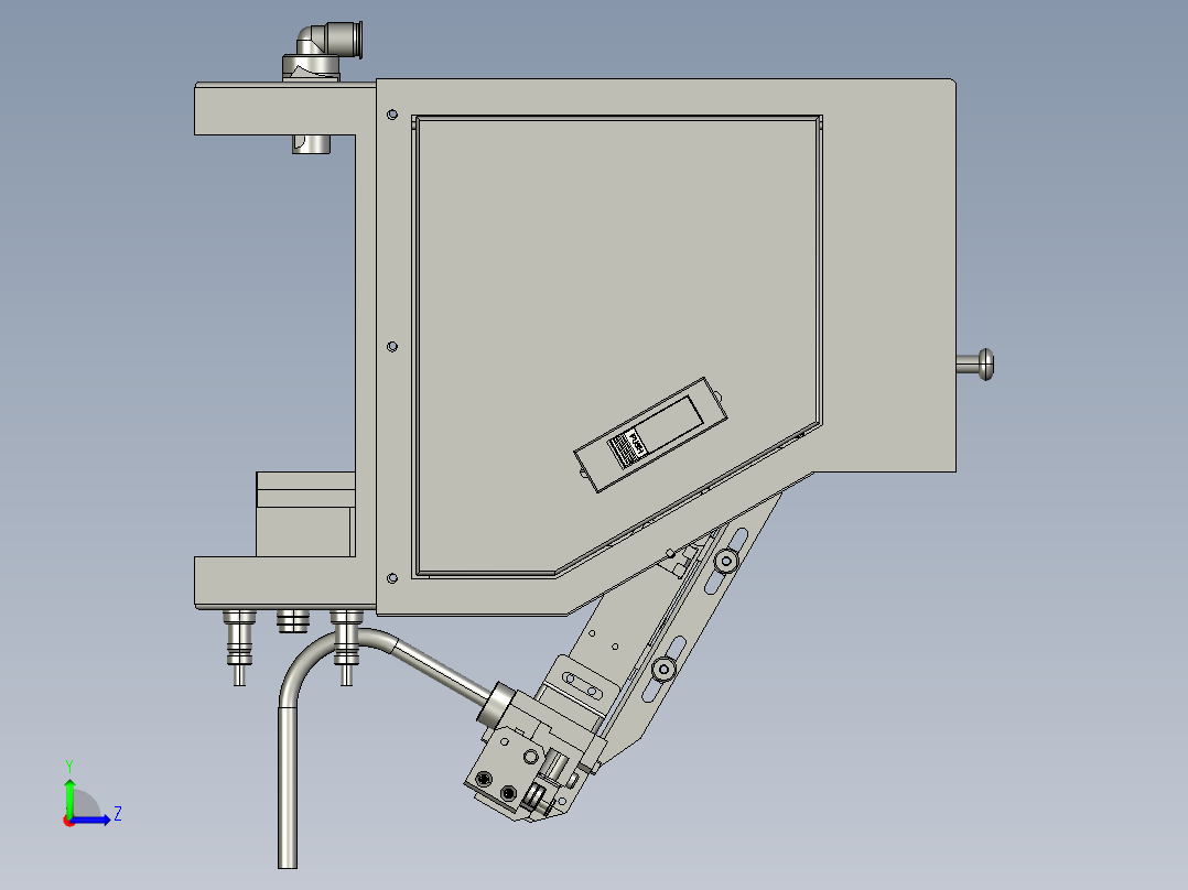 自动排序螺栓送料机振动盘震动上料盘左视图