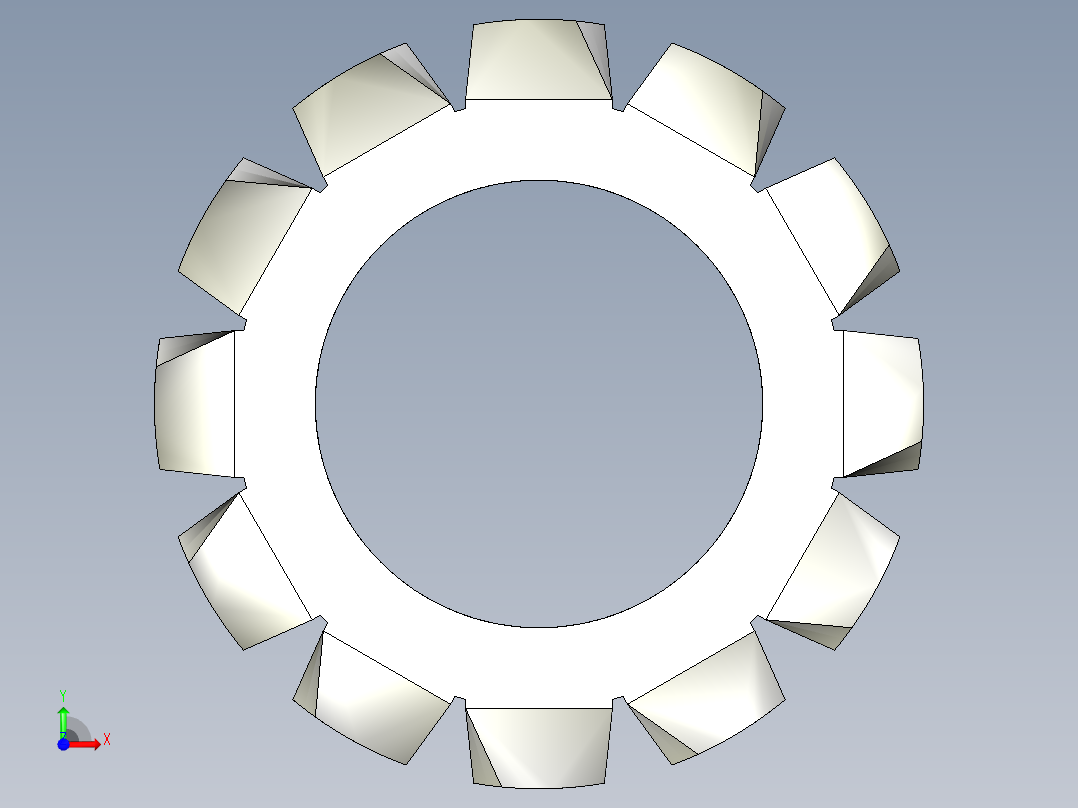 EXTERNAL TOOTH LOCK WASHER for M6 SCREW.IGS前视图