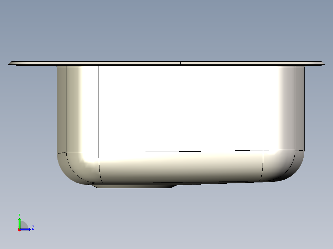 水槽、不锈钢水槽(99)左视图