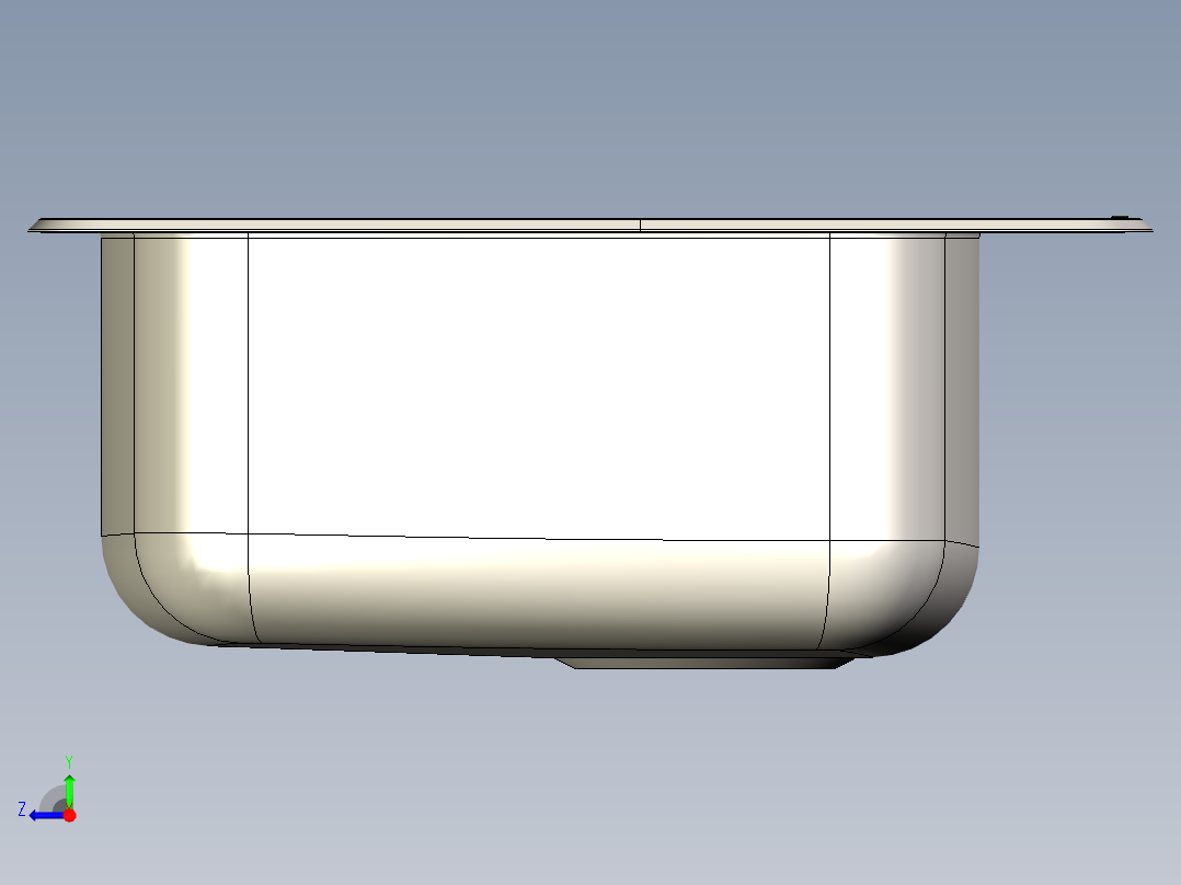 水槽、不锈钢水槽(99)右视图
