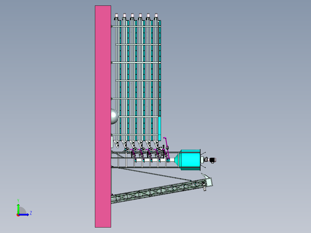 黑水虻养殖自动化成套设备ug10左视图