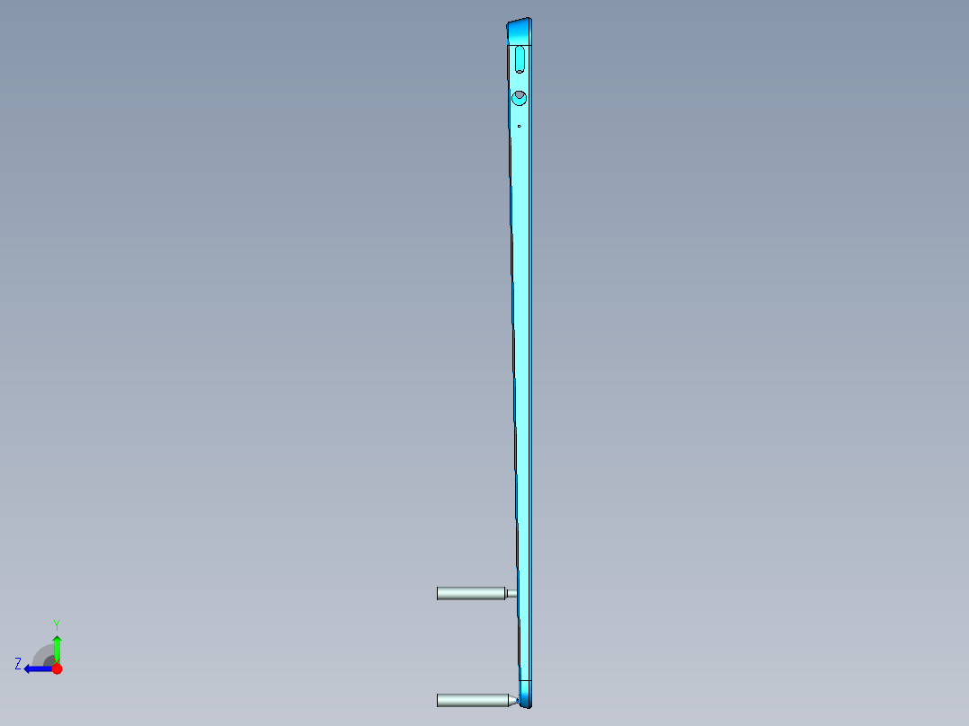 小尺寸键盘铣侧墙+内腔程序模型右视图