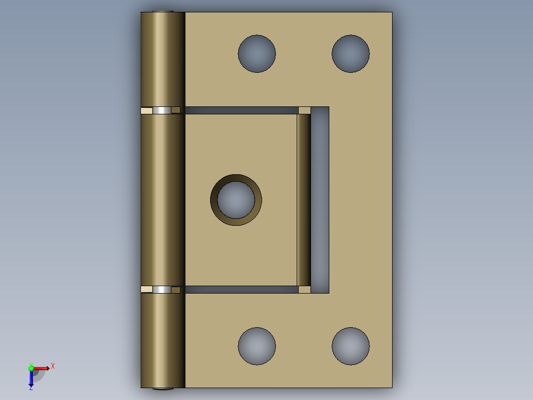铰链、家具-铰链-150-停俯视图