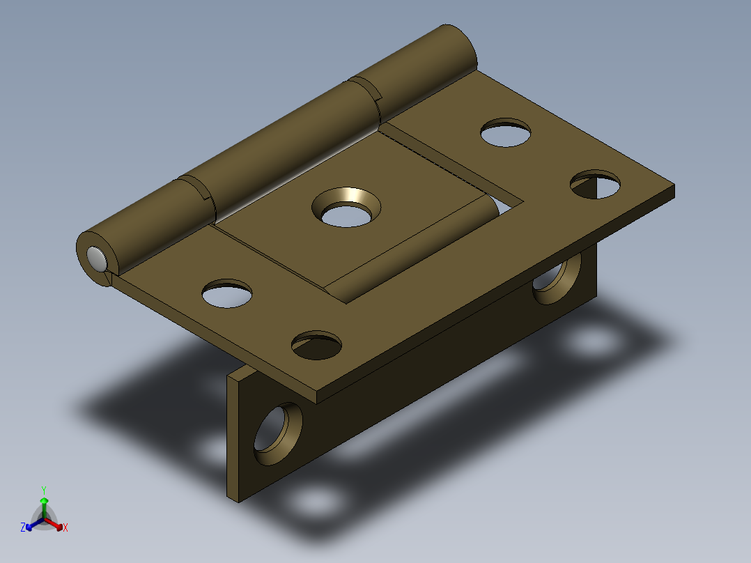 铰链、家具-铰链-150-停正等轴测图
