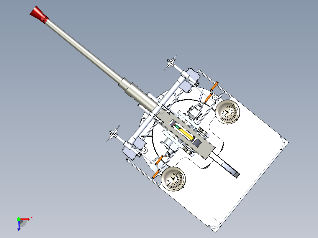 B3003245-近防炮俯视图