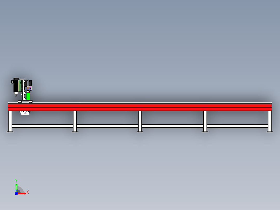 B2004813-大型数控等离子切割和木工机前视图