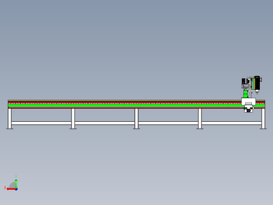 B2004813-大型数控等离子切割和木工机后视图
